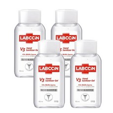 랩신v3 새니타이저겔 60mlx4개 휴대용 손소독제 항균, 4개, 60ml