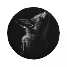 자동차 블랙 애니멀 페이스 스페어 타이어 커버 휠 소프트 트레일러 핏, 10. 10, B. 16 inch