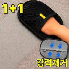베픽스 손쉬운 먼지흡착 두꺼운 털 제거 장갑, 2개, 블랙