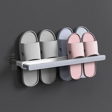 HWA 2칸 슬리퍼 실내화 보관함 정리대 2개 그레이, 색상, 1개