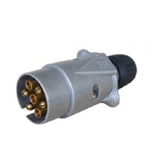 지노기업/소형 트레일러 견인장치/플러그 전기배선/7P/소켓/캠핑카/카라반/보트/선박/소형/1톤/농기계/유럽타입/7선/개조/뚜껑/캠핑 트레일러/고급/전기부품/전기재료/12V/, 1개