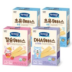일동후디스 바나나웨하스 유아과자 36g, [딸기+우유+요구르트+바나나], 4개, 딸기+우유+요구르트+바나나