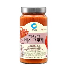 청정원 크랩&생크림 비스크로제 스파게티소스, 600g, 10개