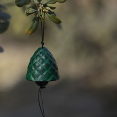 鑄鐵風鈴松果復古掛飾, 松果綠