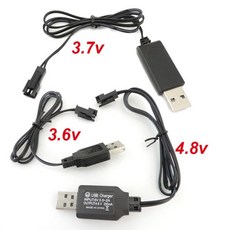 3.6V 3.7V 4.8V 250mA 배터리 USB 충전기 케이블 2P 정방향 플러그 원격 제어 자동차 전기 충전 L1, 01 3.7V