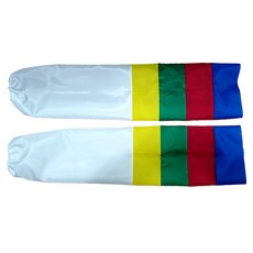 국산 성인용 5세트 색동한삼 전통 무용복 소품