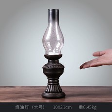 歐式復古煤油燈擺件 經典懷舊蠟燭臺裝飾品, 煤油燈