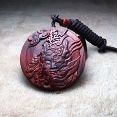 正宗印度小葉紫檀檀香一念之間紅木文玩木雕工藝品吊墜手把件男女, 1個, 正宗印度小葉紫檀檀香一念之間紅木文玩木雕