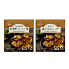참프레 춘천식 닭갈비 소금구이 500g x 2개 / 국내산 통다리살