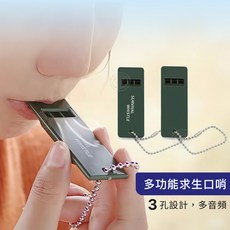求生口哨 高分貝安全哨 登山迷路緊急求救戶外哨子, 1個, 【現貨】素面款　一吹即響求生必備