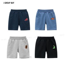 【i揪團】夏季恐龍棉質男童短褲休閒運動五分褲，純棉百搭兒童短褲
