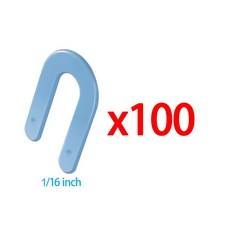재사용 가능한 U자형 세라믹 스페이서 타일 클립 레벨링 시스템 웨지 바닥 벽 타일 갭 고정 건설 도구 00 200, Blue 100Pcs