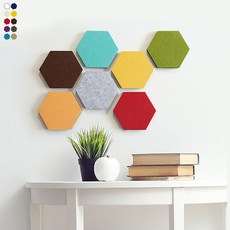 키밍 6각형 펠트 폼블럭 스마트 메모판 벽부착 사진, 본상품선택
