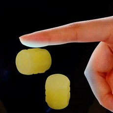 고무 발광 밸브 스템 커버 자동차 타이어 휠 캡 야광 자전거 트럭 교체용, 5. Yellow 2PCS 0.8cm, 1개