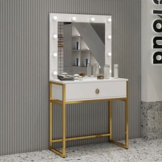 화장대 웨딩샵 메이크업 세트장 분장대 네일아트 분장실, 화이트 골드 프레임 6040165, 집회, P. 화이트 골드 프레임 6040165