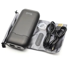 Yonii PD.3 보조베터리 1865021700 LCD 화면 유형-c 배터리 브릭이 포함된 3.7VLi-ion용 2슬롯 소형 휴대용, 01 China Mainland, 04 PD3black