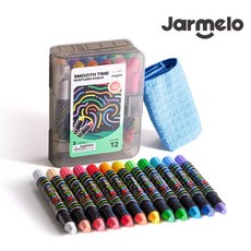 호안미로 젤타입 먼지없는 분필 세트, 12종, 1세트