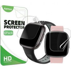 타이완 KJ31 스마트워치 1.72인치용 화면 보호필름 6개 세트 투명 TPU 소프트 필름 호환 가능 이른성실 T93 피트니스 트래커 워치