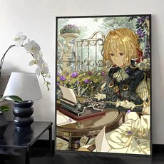 애니메이션 토쿄 구울 그림 서예 면 캔버스 포스터 거실용 벽 예술 현대 커피숍 장식, 30X40cmFrameless, 07 Black15