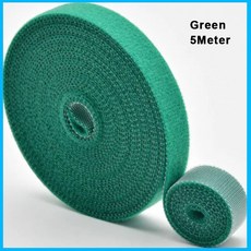 루프 가능한 코드 접착 양면 케이블 고정 5M 스트랩 재사용 테이프 자체 나일론 주최자, 15mm 5Meter, Gr n