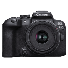 Canon EOS R10 APS-C 無反光鏡相機, R10 (RF-S18-45mm)鏡組,無加購