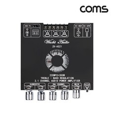 컴스 Hi-Fi 블루투스 2.1채널 오디오 앰프, JA229
