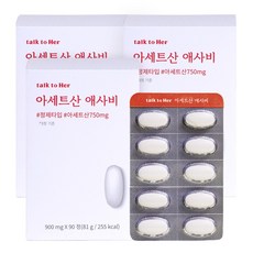 톡투허 아세트산 애사비 애플사이다비니거, 3박스, 90정