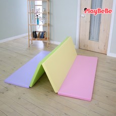 플레이베베 층간소음방지매트 놀이방 폴더매트 파스텔 4단 (120x160)