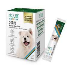 木入森 MORESON 犬寶 D藻鈣 獸醫推薦, 1個, 骨骼/關節強化, 30份