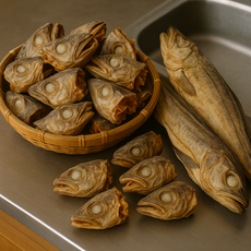 강원도 대관령 자연건조 북어머리 황태머리 김장재료 건어물육수, 1개, 200g