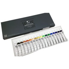 SHINHAN新韓 透明水彩18色盒裝 (可加購30格鋁製調色盤) 韓國水彩顏料, 12ml