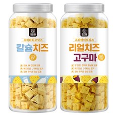 자연애보틀 캴슘치즈 강아지간식 2종, 900g, 1세트, 혼합맛(칼슘치즈/칼슘치즈고구마)