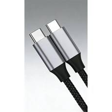 고속 충전 케이블 60W 2m C타입-C타입, 2개, 블랙 2개, 블랙