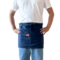 청미니 앞치마 카페 데님 1 / 2 / 4 / 6 SET, 1개, 청미니앞치마