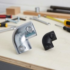 가설 재료 파이프클램프 안전 고정 철물 조인트부속 연결 부품, 15A/21.3mm/흑색