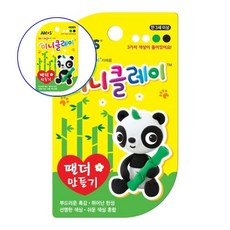 쌍문상회 지금 필요한 소모품 아모스 2500 미니클레이 팬더만들기 점토 95x125x15mm 1개 31872EA, 본상품