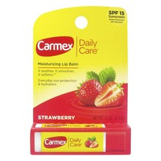 Carmex 小蜜媞 防曬保濕護唇膏 SPF15, Strawberry, 4.25g, 1支