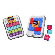 DOUZHI 智能華容道 兒童益智滑動拼圖 智能數獨三合一攜帶型遊戲玩具, 1個, NG盒子