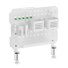 엘디엘 마운트 Monarc 오거나이저 APL-PB410W 무타공 페그보드 책상타공판 보드판, 화이트, 1개