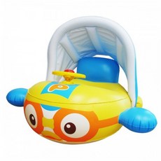 Winiconi Pororo Fly 遮陽傘坐墊學步車, 藍色, 1台