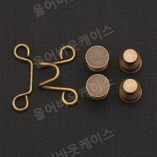 청바지 허리 조임 도구 조절 가능 탈착 가능 버튼 고정 핀 포인트 노출 방지 사이즈 포인트 액세서리, 네일프리모델-브론즈