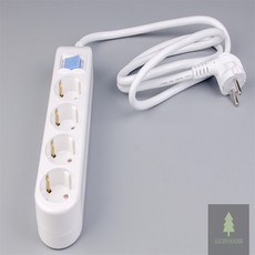 행운몰 국산 메인스위치 멀티탭 4구 5m 코드연장선