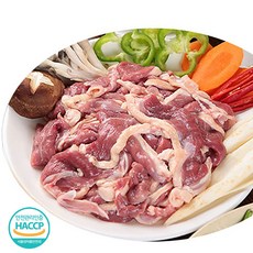 오리주물럭 양념 오리불고기 무항생제 국내산 오리고기 슬라이스 HACCP 인증, 3개, 500g