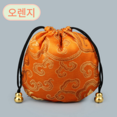 앨오앤지 전통 복주머니 파우치 세트, 5개, 2.오렌지5개