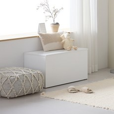 몬트디자인 담소 800 수납 벤치 의자 낮은수납장 4colors, 화이트