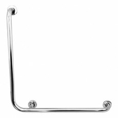 L型浴室安全扶手，防滑扶手，無障礙扶手，銀色，浴室防滑安全必備, 不鏽鋼, 1個