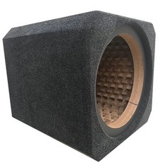 스피커 박스 8~15인치 가죽커버 밀폐형, 단일 스피커, 범용, 8인치 스노우워싱 벨벳 밀폐형