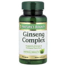 네이처스바운티 인삼 진생 콤플렉스 Ginseng Complex 75 캡슐, 기본, 1개, 75정