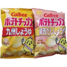 감자칩 규슈 간장 58g 3봉지 간사이 육수 (총 6봉)