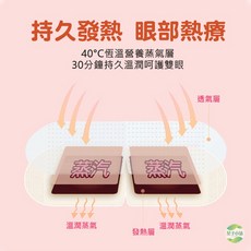 葉子小舖 蒸汽熱敷眼罩 40°C恆溫 持續30分鐘溫熱舒緩, 1個, 蒸氣熱敷眼罩 【薰衣草】1入